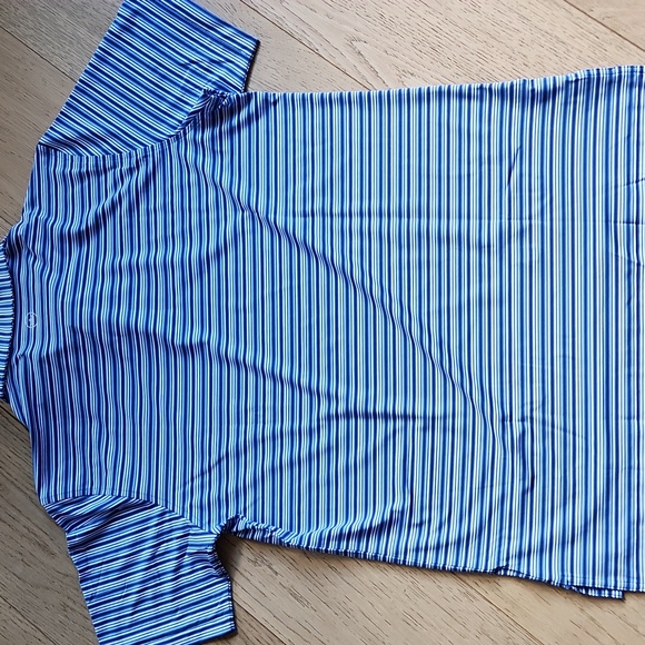 Peter Millar Clifton Performance Jersey in Mako Blue - Picture 6 of 12